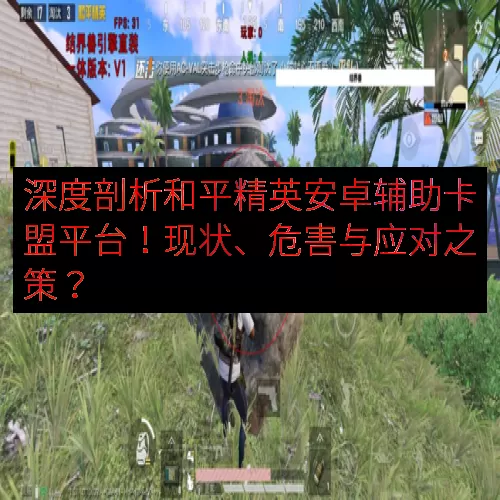 深度剖析和平精英安卓辅助卡盟平台！现状、危害与应对之策？